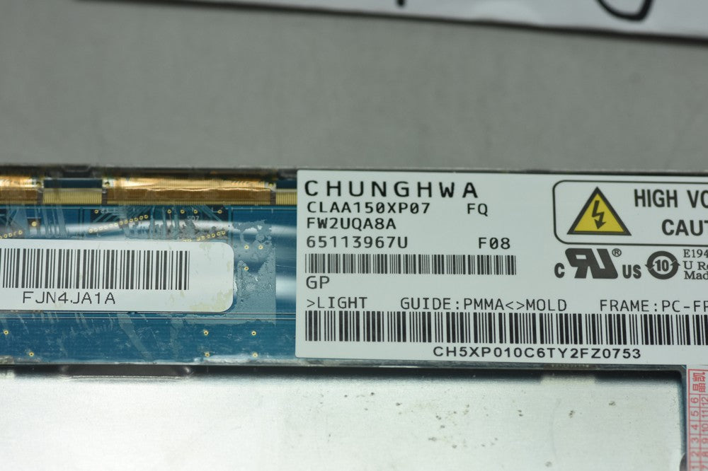 Original CLAA150XP07FQ CPT Screen 15" 1024*768 CLAA150XP07FQ Display