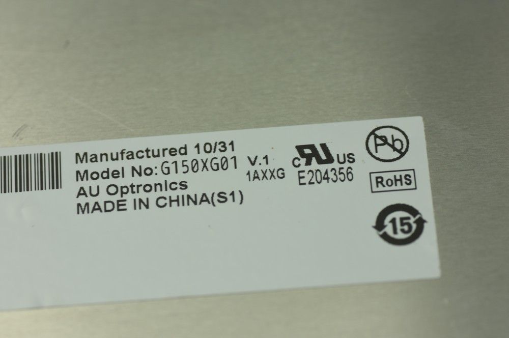 Original G150XG01 V1 AUO Screen 15.0" 1024×768 G150XG01 V1 Display