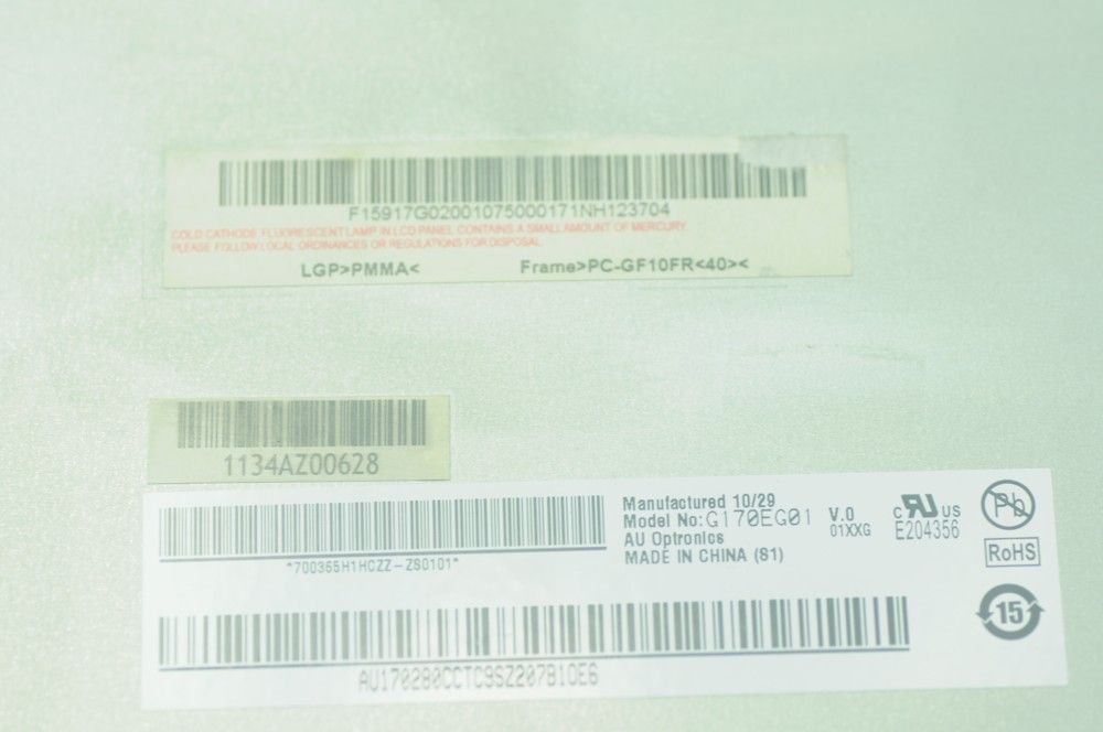 17 inches Industrial LCD Display Screen G170EG01 V0 V.0 (1280*1024)