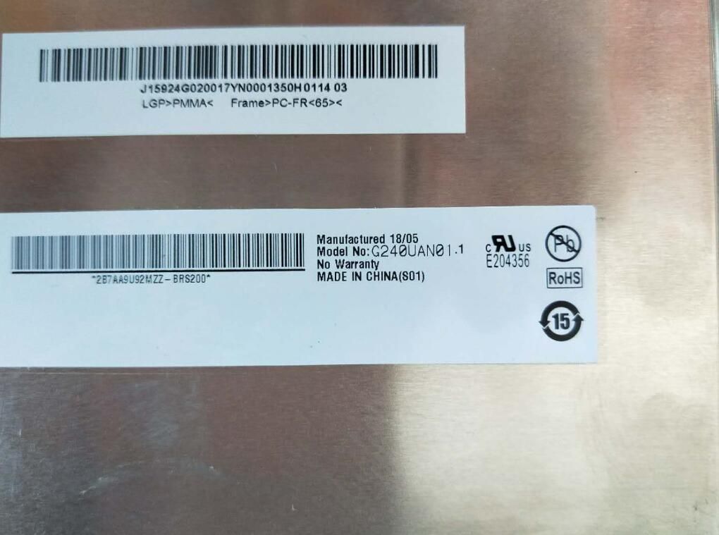 Original G240UAN01.1 AUO Screen 24" 1920*1200 G240UAN01.1 Display