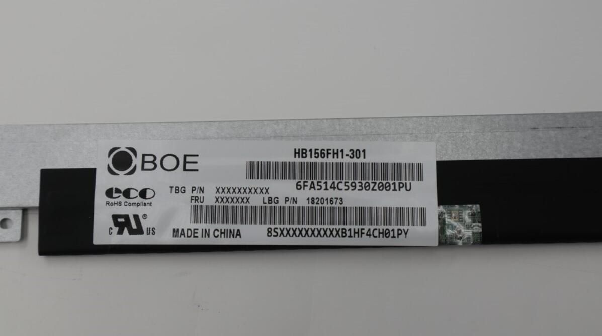Original HB156FH1-301 BOE Screen 15.6" 1920×1080 HB156FH1-301 Display