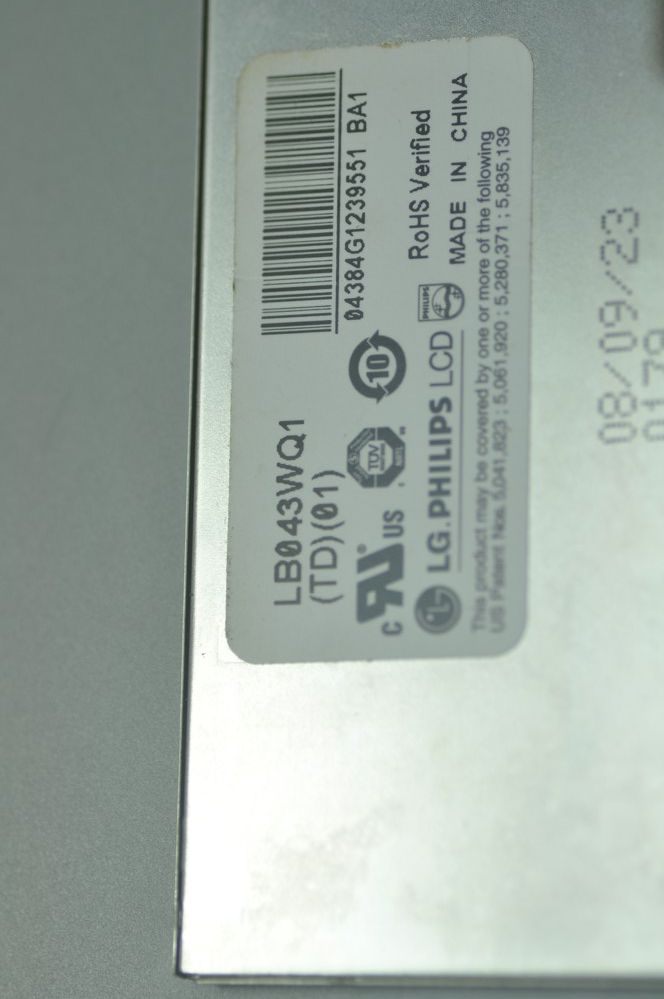 Original LB043WQ1-TD01 LG Screen 4.3" 480×272 LB043WQ1-TD01 Display