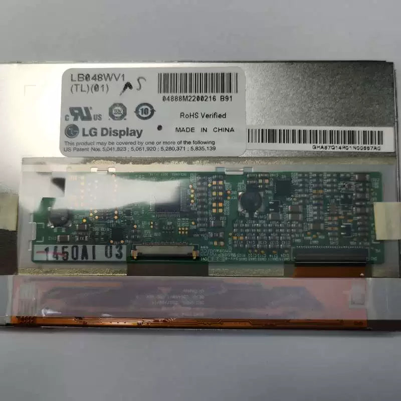 Original LG LB048WV1-TL01 Screen 4.8" 800×480 LB048WV1-TL01 Display
