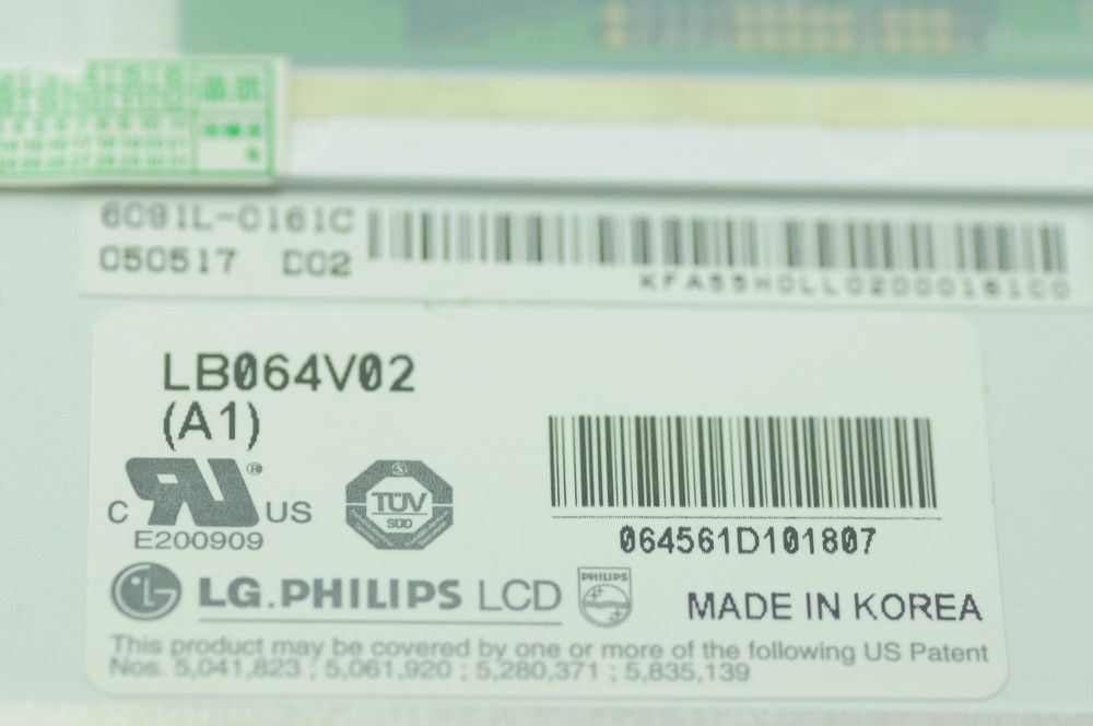 Original 6.4" LG LB064V02-A1 LB064V02 (A1) LCD Panel Display LB064V02-A1 LCD Screen Display