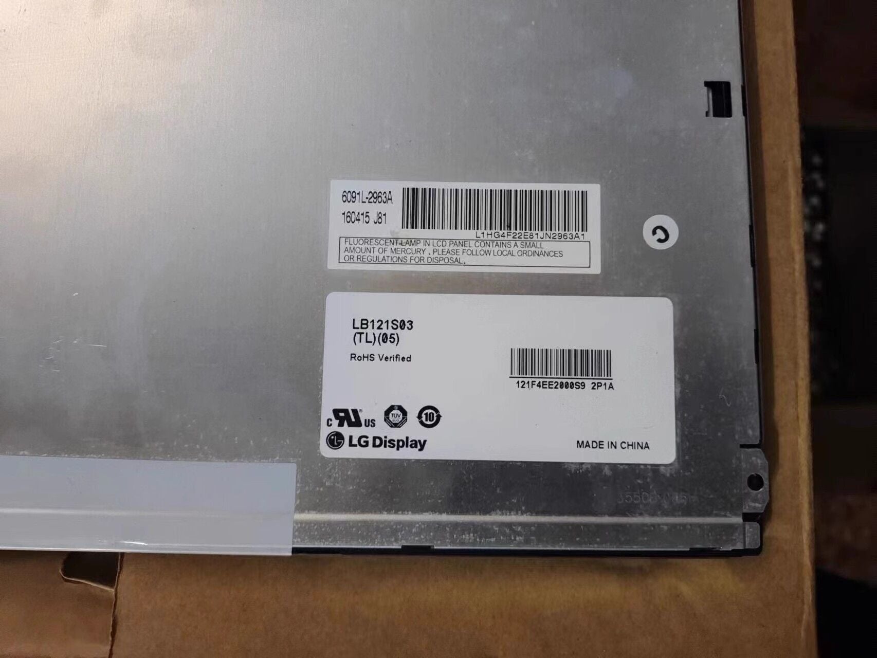 Original LB121S03-TL05 LG Screen 12.1" 800*600 LB121S03-TL05 Display