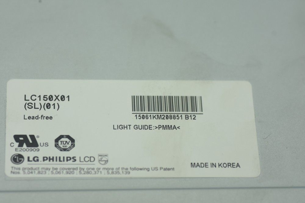 Original LC150X01-SL01 LG Screen 15" 1024×768 LC150X01-SL01 Display