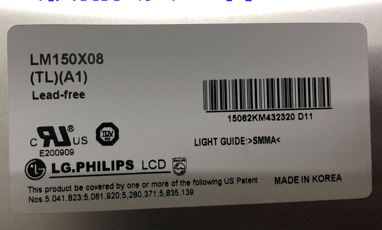 Original LM150X08-TLA1 LG Screen 15" 1024×768 LM150X08-TLA1 Display