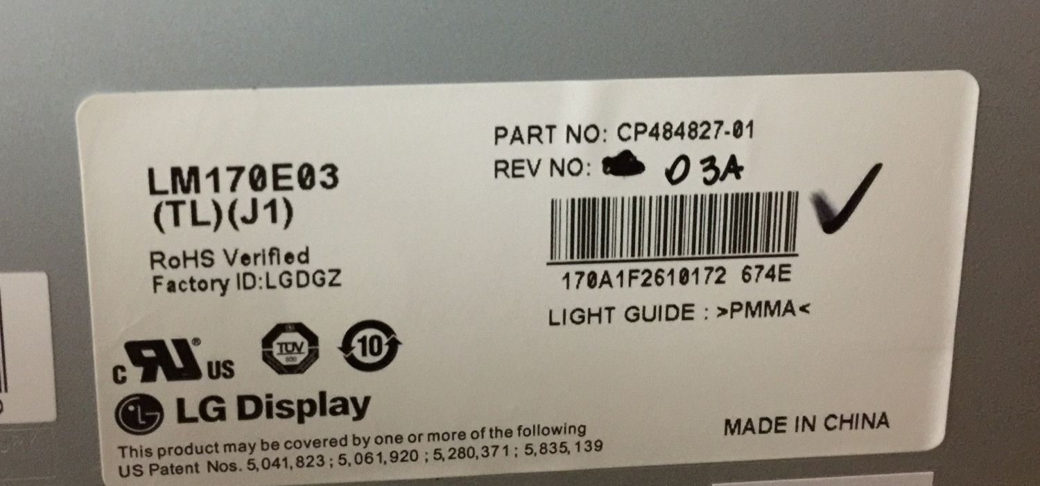 Original LG LM170E03-TLJ1 Screen 17.0" 1280×1024 LM170E03-TLJ1 Display
