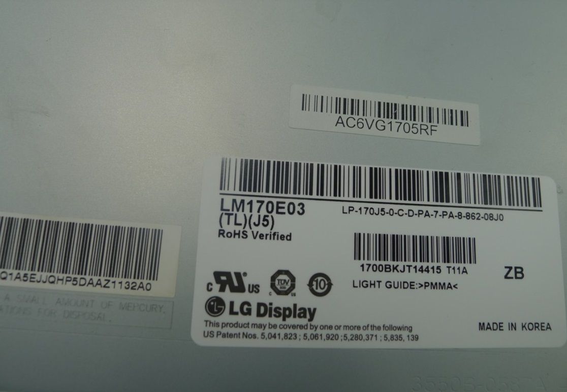 Original LG LM170E03-TLJ5 Screen 17.0" 1280×1024 LM170E03-TLJ5 Display