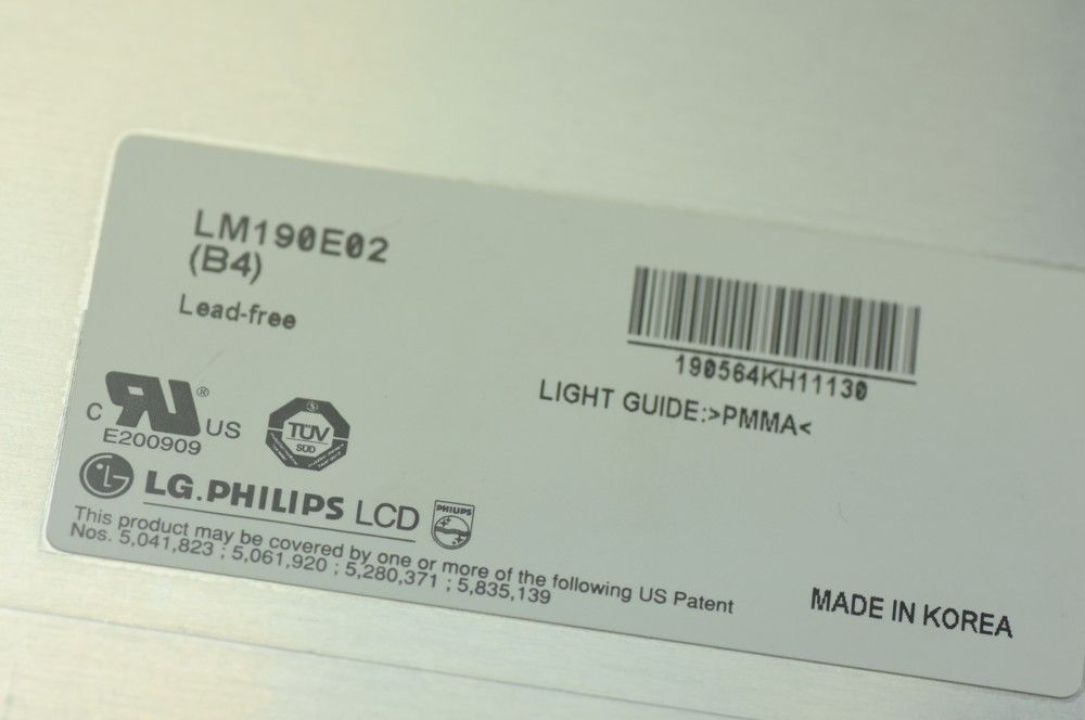 Original LM190E02-B4 LG Screen 19" LM190E02-B4 Display