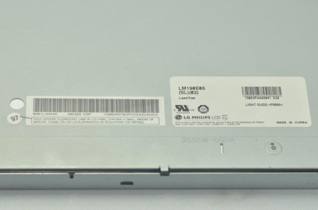 Original LG Philips LM190E05-SL02 LCD Panel Display LM190E05 LCD Screen Display