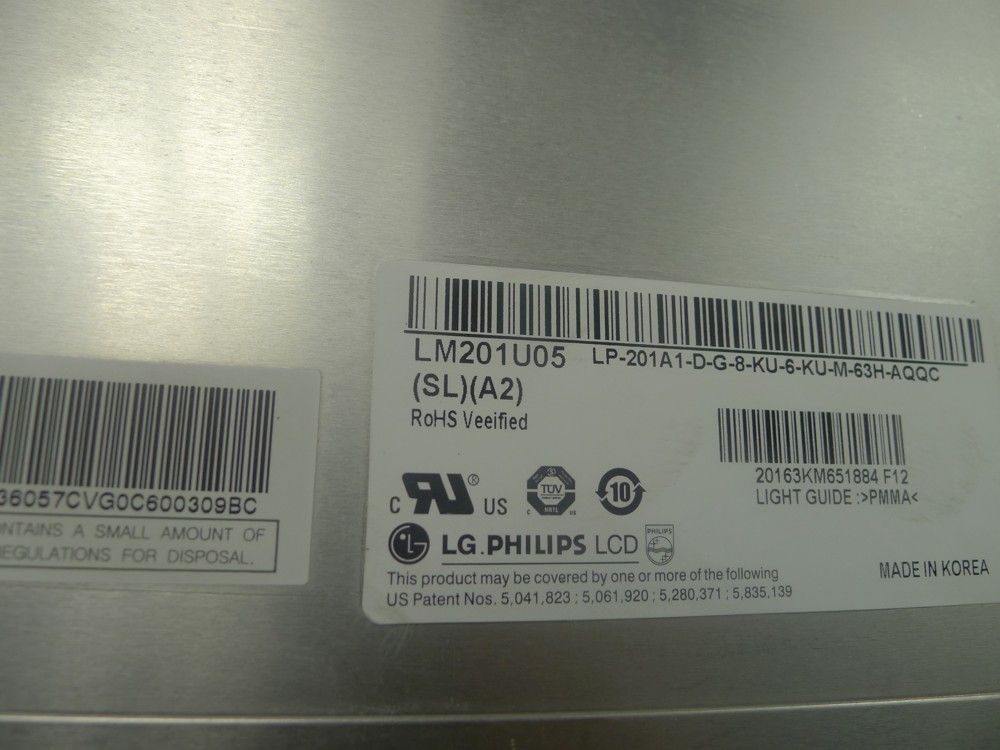Original LG LM201U05-SLA2 Screen 20.1" 1600×1200 LM201U05-SLA2 Display