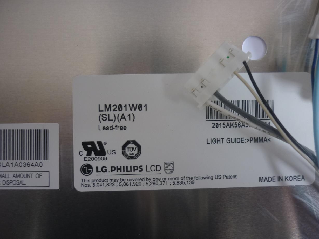 Original LM201W01-SLA1 Screen 20.1" 1680×1050 LM201W01-SLA1 Display