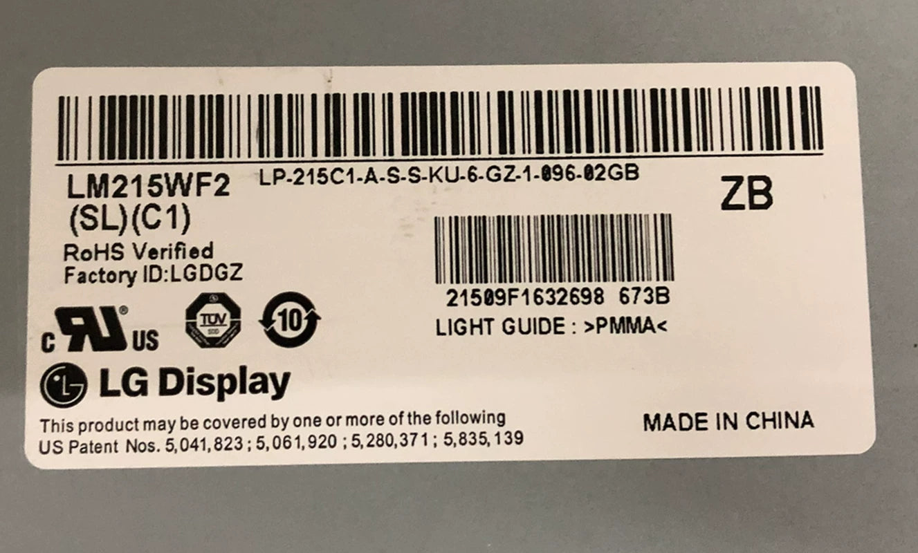 Original LG LM215WF2-SLC1 Screen 21.5" 1920×1080 LM215WF2-SLC1 Display