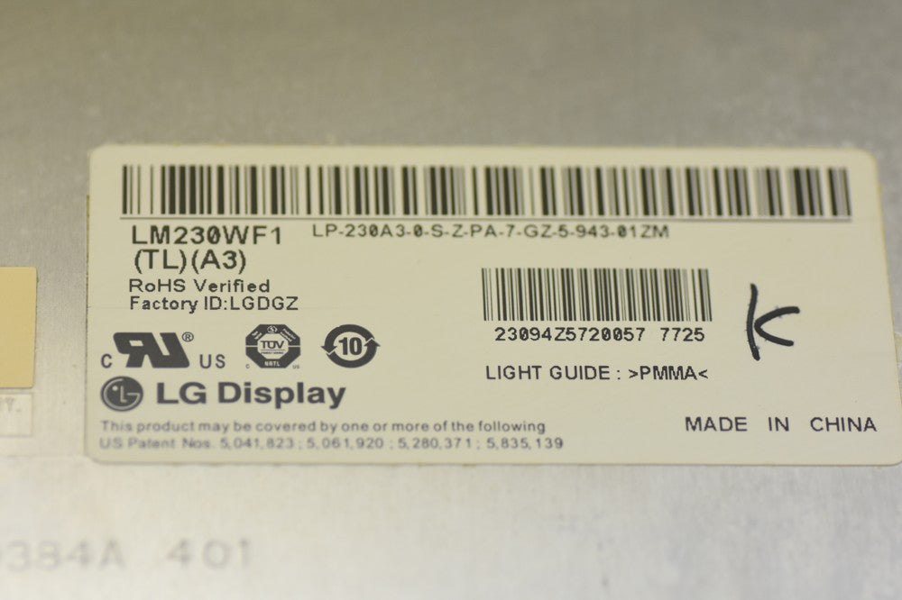 Original LM230WF1-TLA3 LG Screen 23.0" 1920×1080 LM230WF1-TLA3 Display