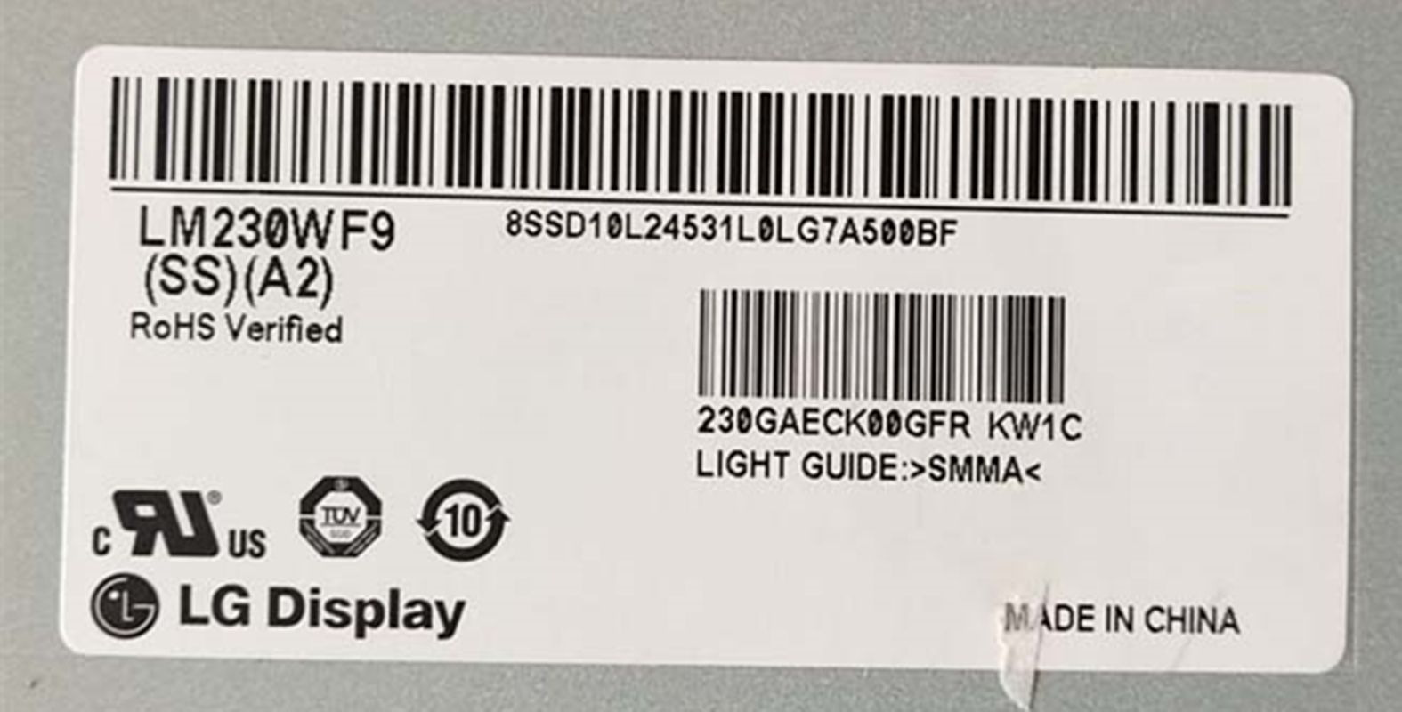 Original LM230WF9-SSA2 LG Screen 23" 1920*1080 LM230WF9-SSA2 Display