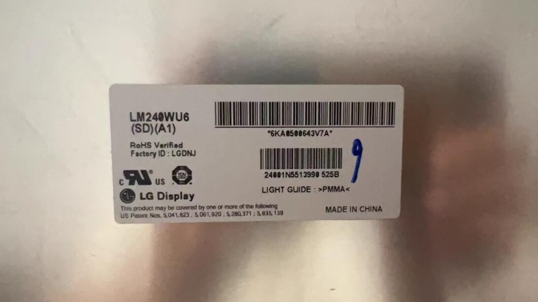 Original LG LM240WU6-SDA1 Screen 24.0" 1920×1200 LM240WU6-SDA1 Display