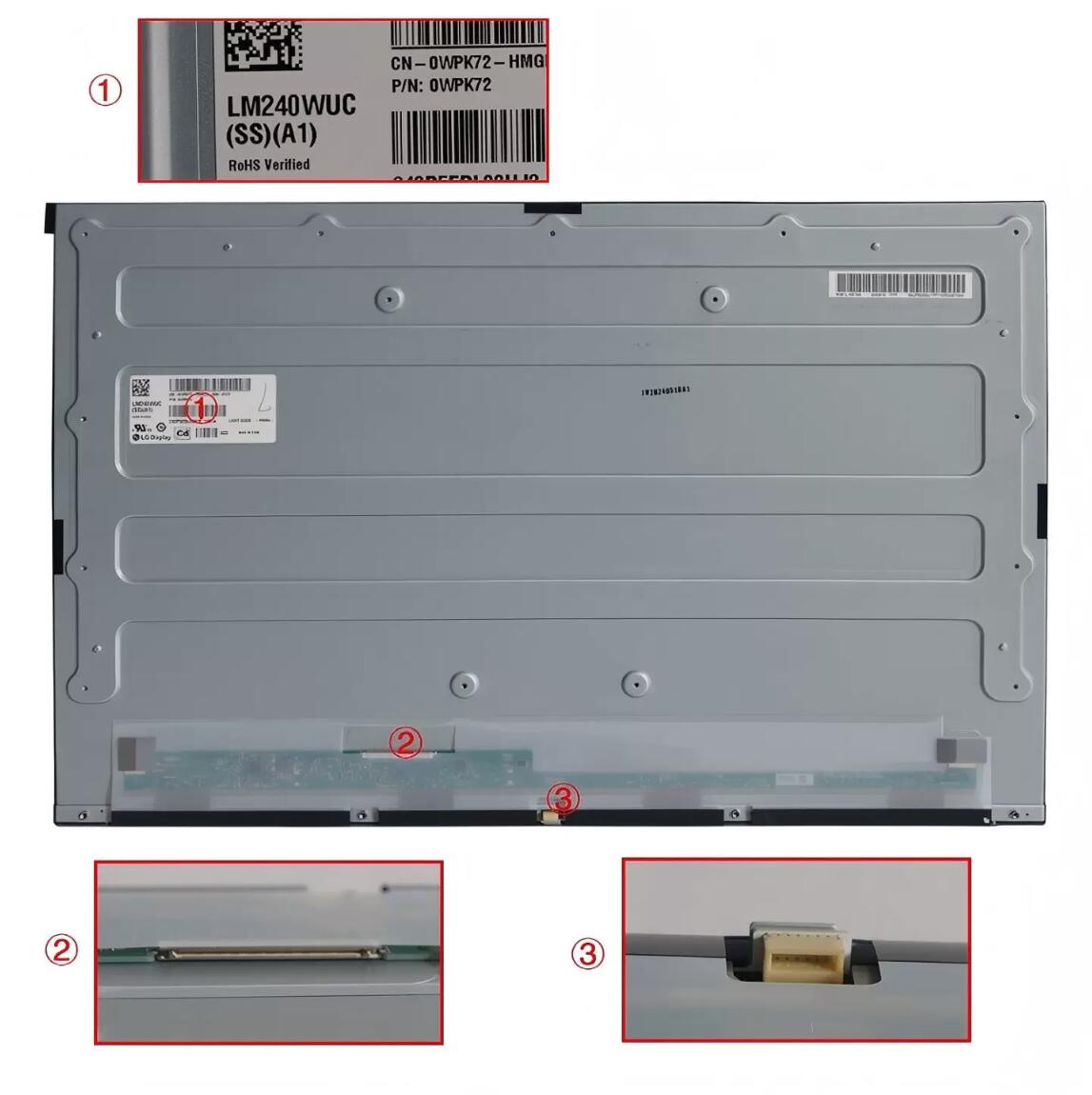 Original LG LM240WUC-SSA1 Screen 24" 1920*1200 LM240WUC-SSA1 Display