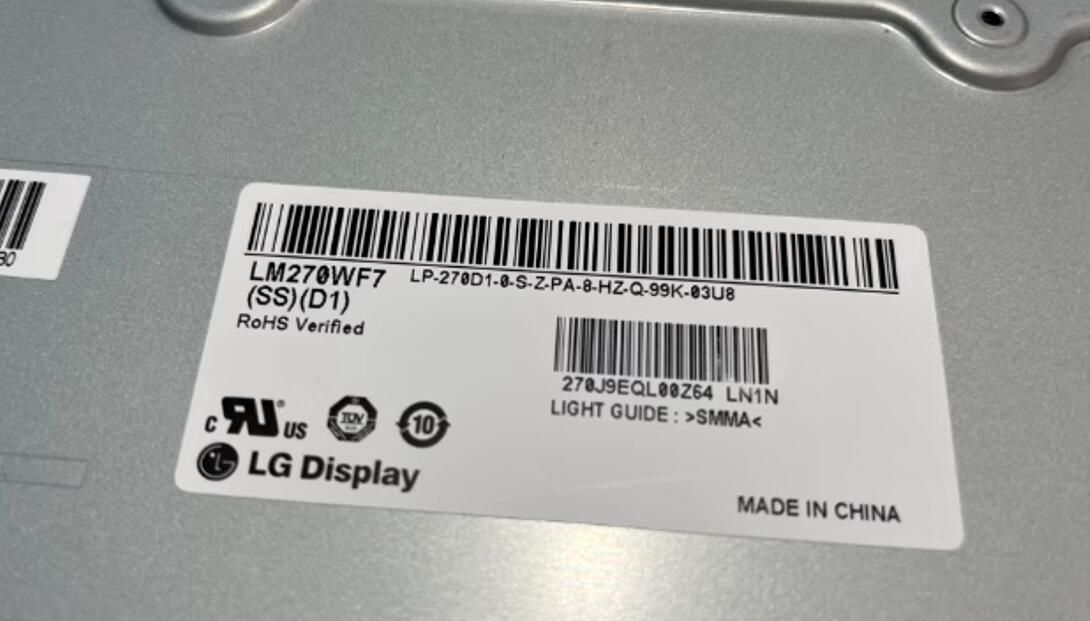Original LM270WF7-SSD1 LG Screen 27" 1920*1920 LM270WF7-SSD1 Display