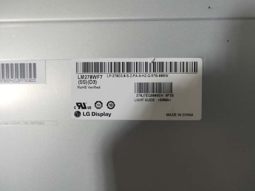 Original LM270WF7-SSD3 LG Screen 27" 1920*1080 LM270WF7-SSD3 Display