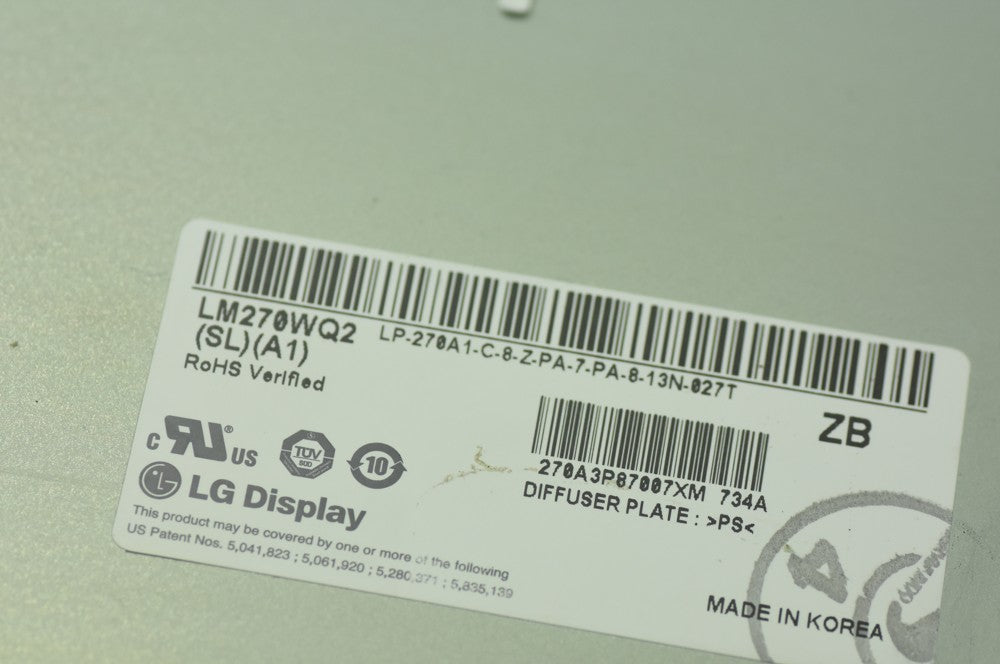 Original LM270WQ2-SLA1 LG Screen 27" 2560×1440 LM270WQ2-SLA1 Display