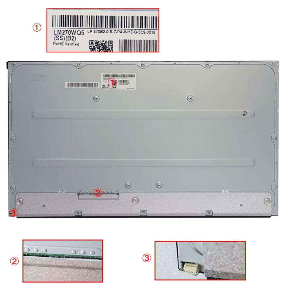 Original LG LM270WQ5-SSB2 Screen 27" 2560*1440 LM270WQ5-SSB2 Display