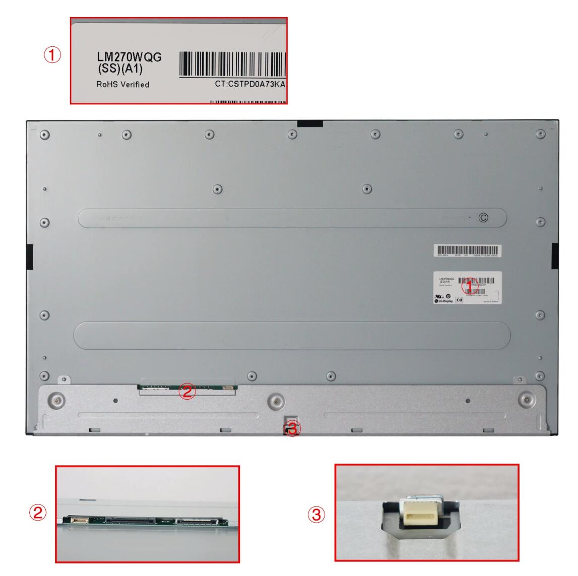 Original LG LM270WQG-SSA1 Screen 27" 2560*1440 LM270WQG-SSA1 Display