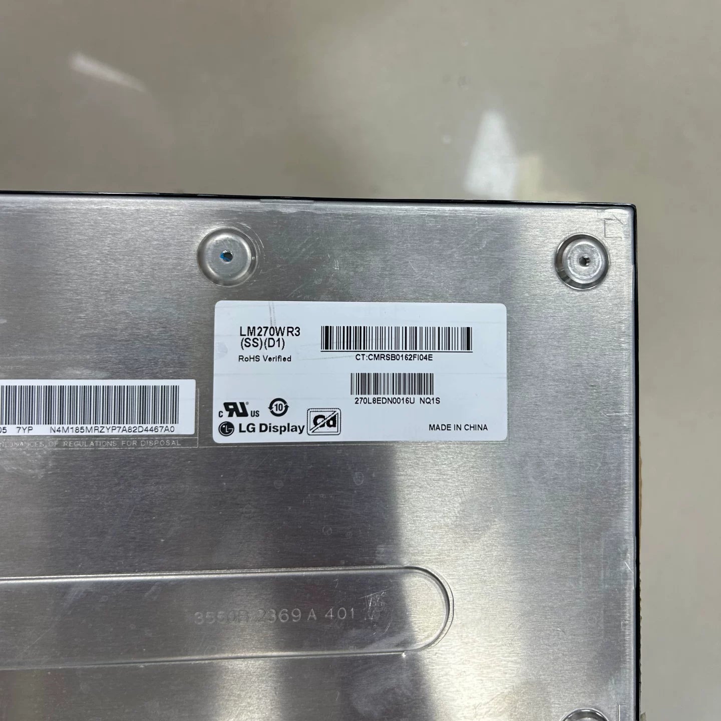 Original LG LM270WR3-SSD1 Screen 27" 3840*2160 LM270WR3-SSD1 Display