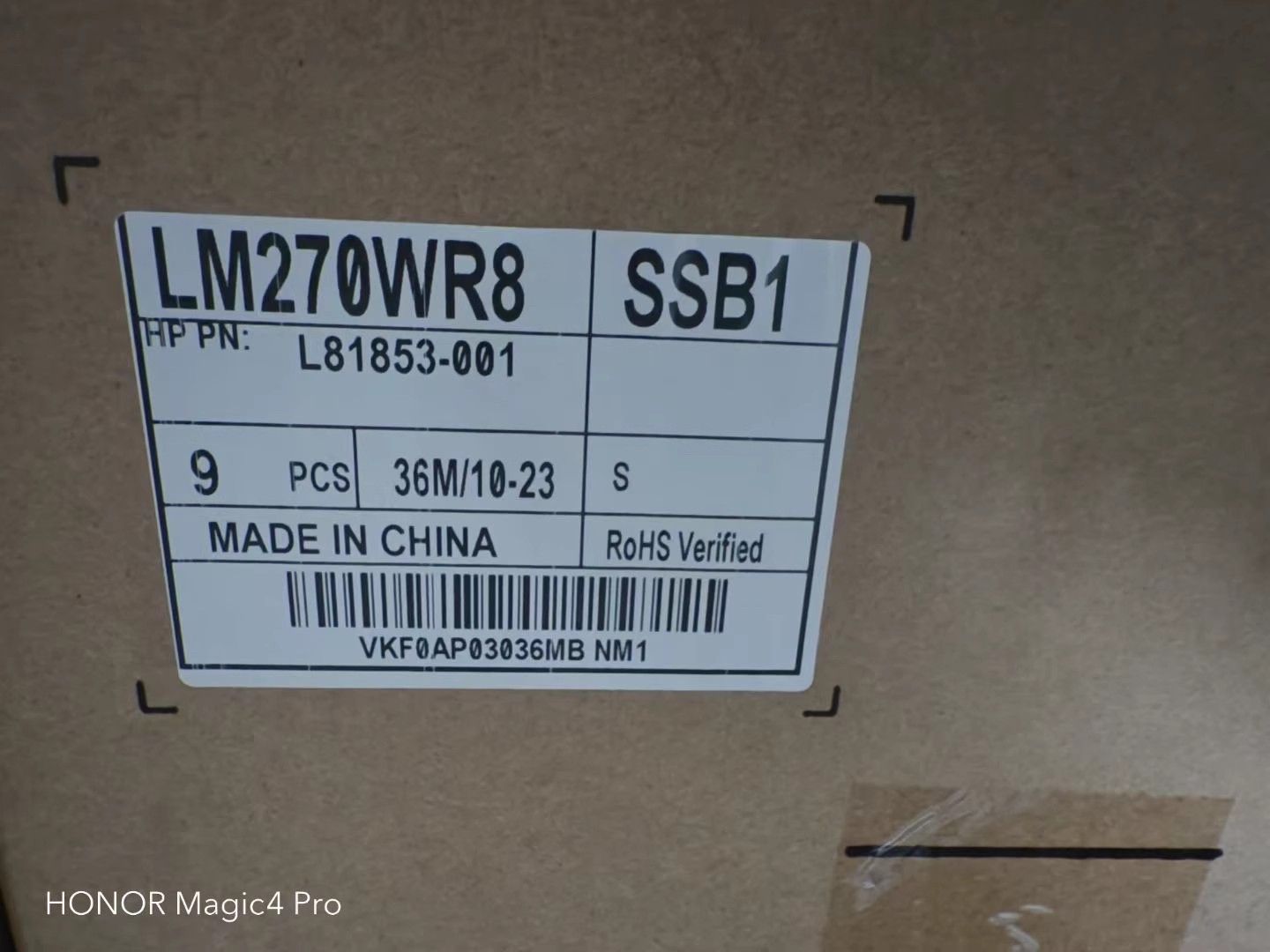 Original LM270WR8-SSB1 LG Screen 27.0" 3840*2160 LM270WR8-SSB1 Display