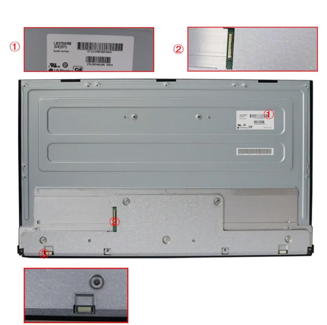 Original LG LM270WR8-SSD1 Screen 27" 3840*2160 LM270WR8-SSD1 Display
