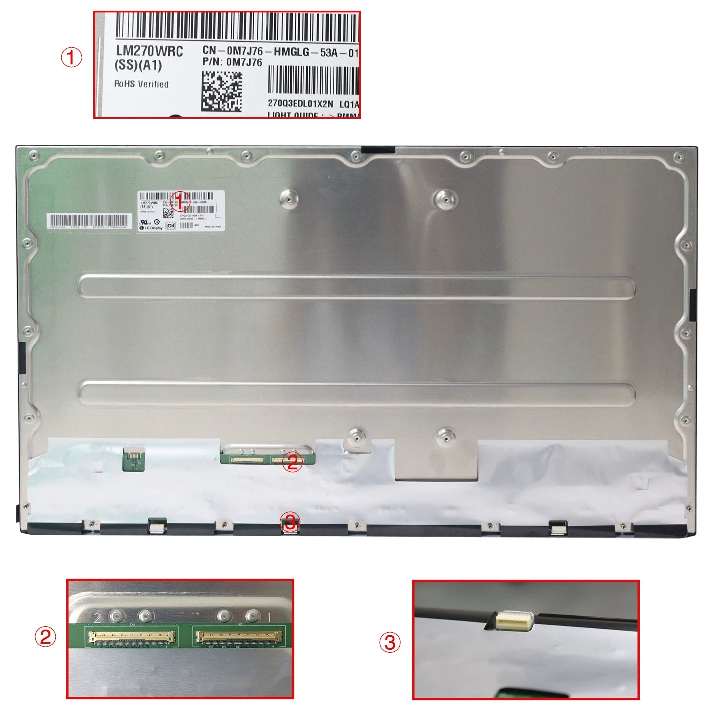 Original LG LM270WRC-SSA1 Screen 27" 3840*2160 LM270WRC-SSA1 Display