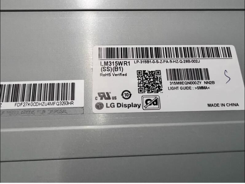 Original LM315WR1-SSB1 LG Screen 32.0" 3840*2160 LM315WR1-SSB1 Display