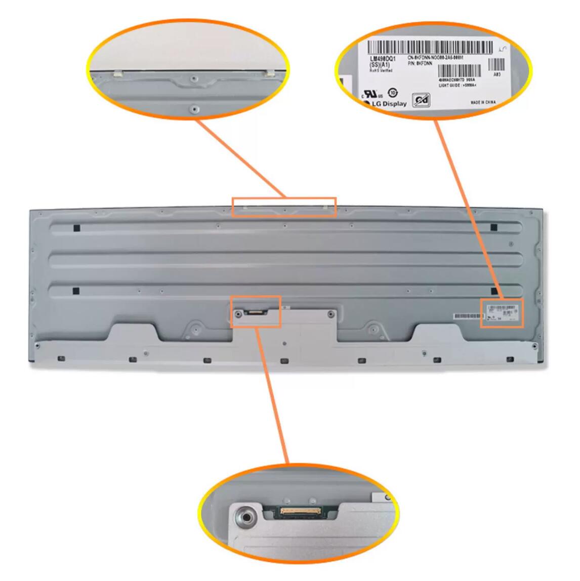 Original LM490DQ1-SSA1 LG Screen 49.0" 5120*1440 LM490DQ1-SSA1 Display