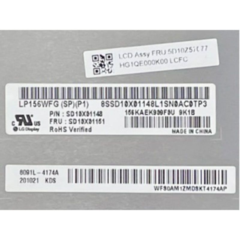 Original LP156WFG-SPP1 LG Screen 15.6" 1920*1080 LP156WFG-SPP1 Display