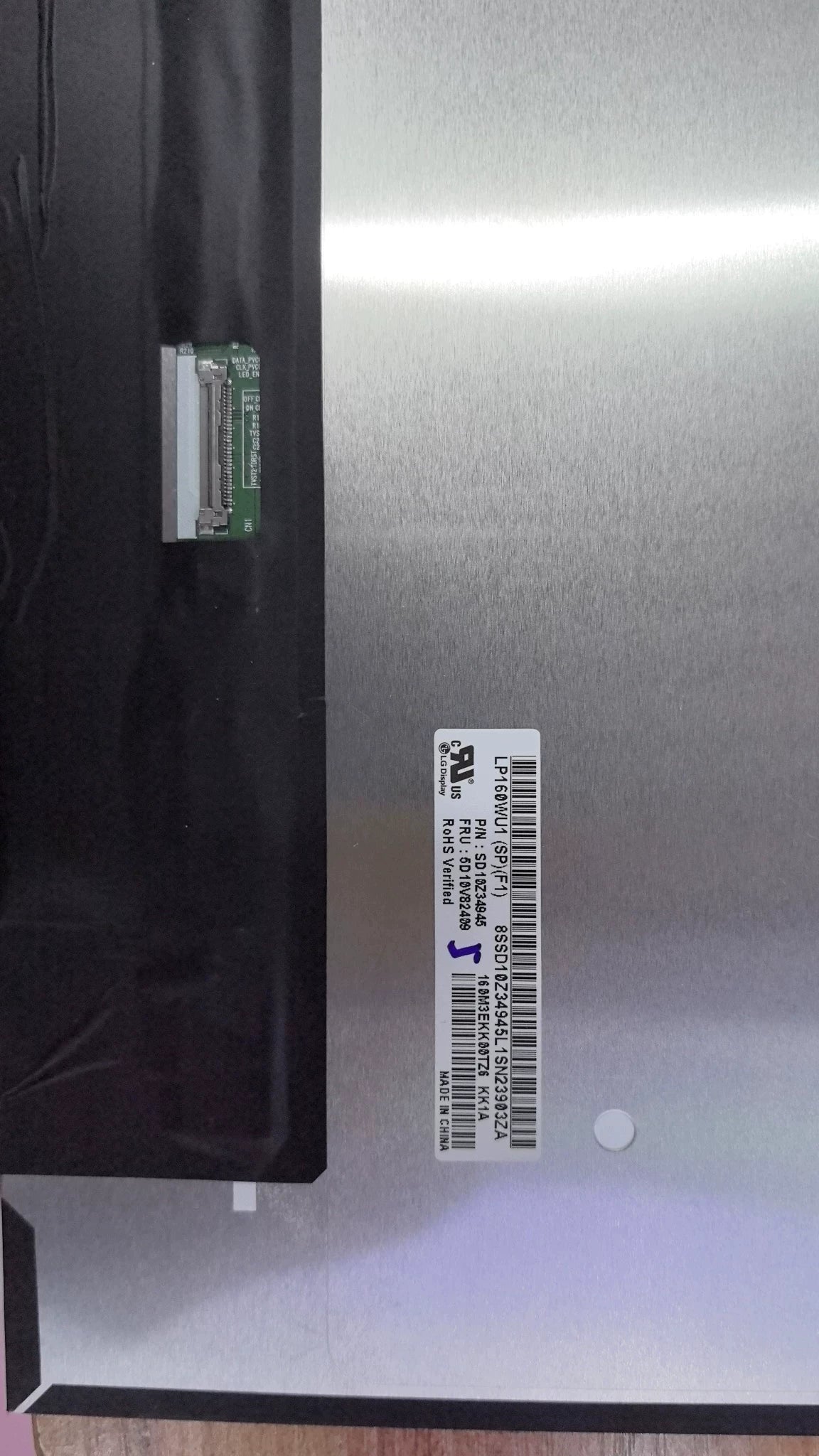 Original LP160WU1-SPF1 LG Screen 16.0" 1920*1200 LP160WU1-SPF1 Display