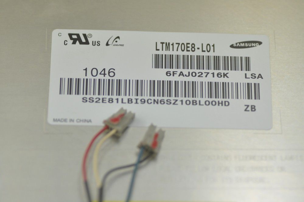 17" LTM170E8-L01 LCD Display Panel LCD Screen 1280*1024
