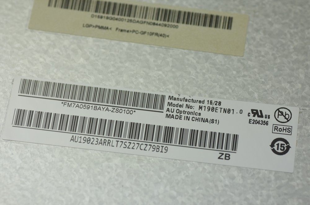 Original M190ETN01.0 AUO Screen 19" 1280*1024 Original M190ETN01.0 AUO Screen 19" 1280*1024 M190ETN01.0 Display