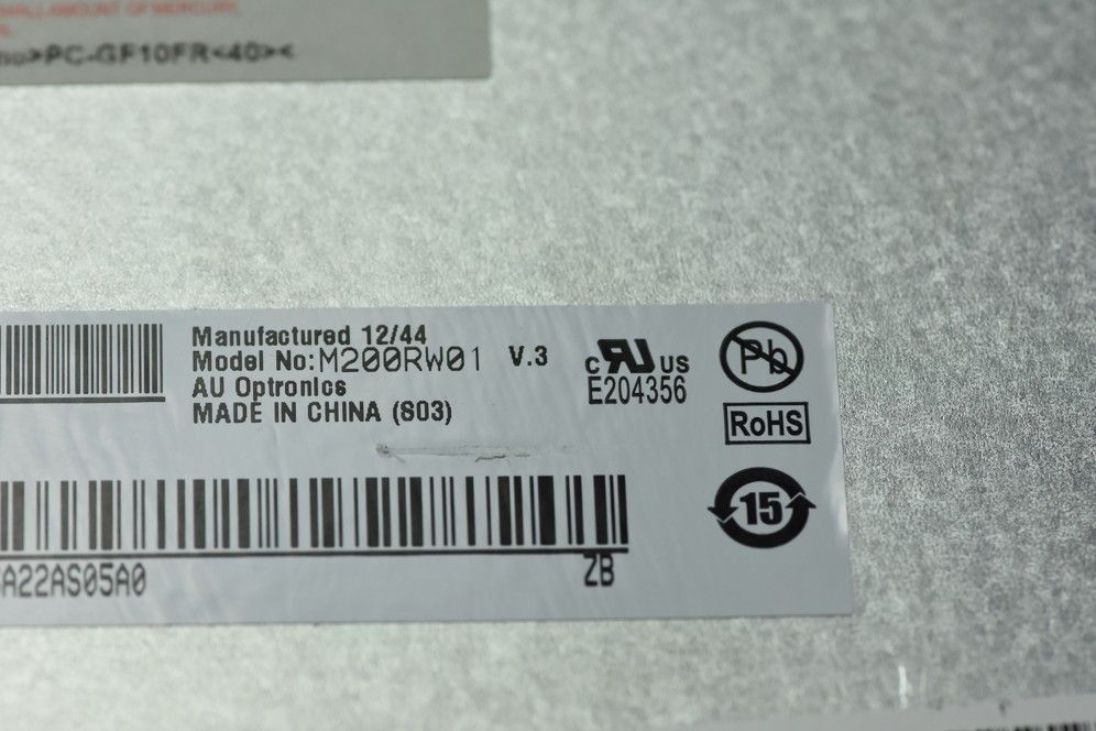 Original M200RW01 V3 AUO Screen 20.0" 1600×900 M200RW01 V3 Display