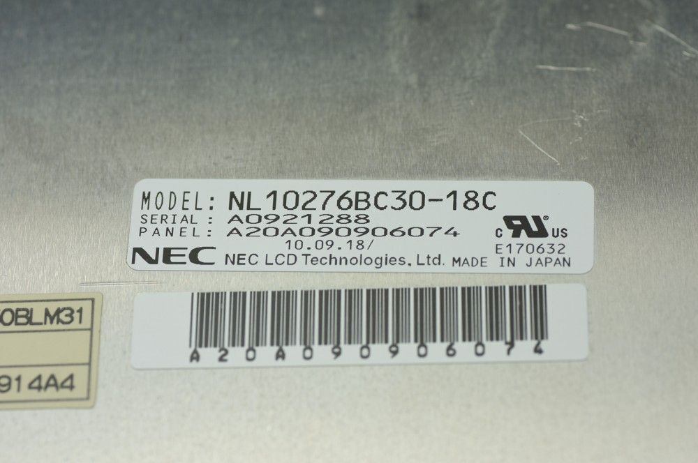 Original NL10276BC30-18C NEC Screen 15.0" 1024*768 NL10276BC30-18C Display