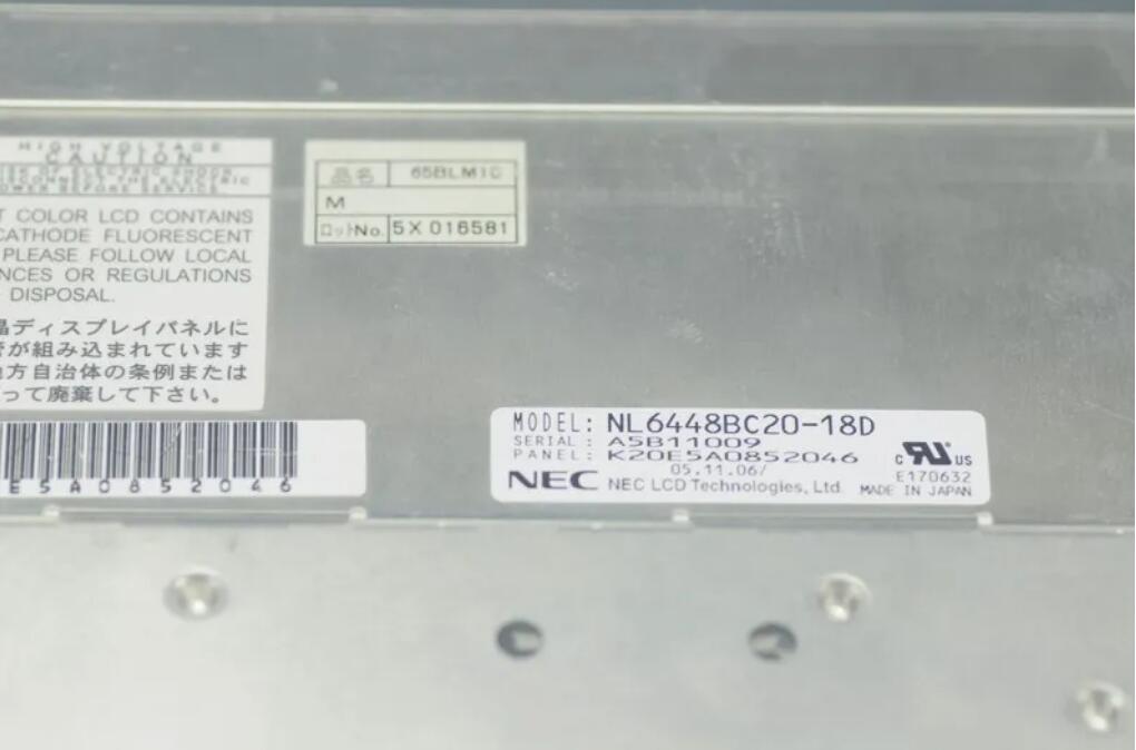 NL6448BC20-18D NEC 640*480 TFT LCD Panel Display NL6448BC20-18D LCD Screen Display