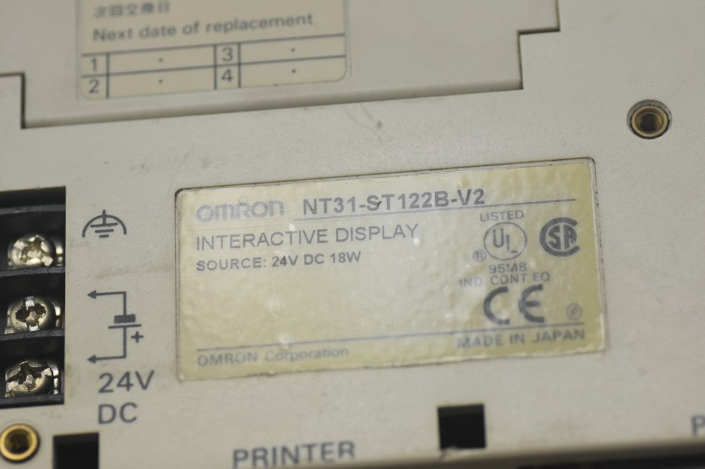 Original Omron NT31-ST122B-V2 Screen NT31-ST122B-V2 Display