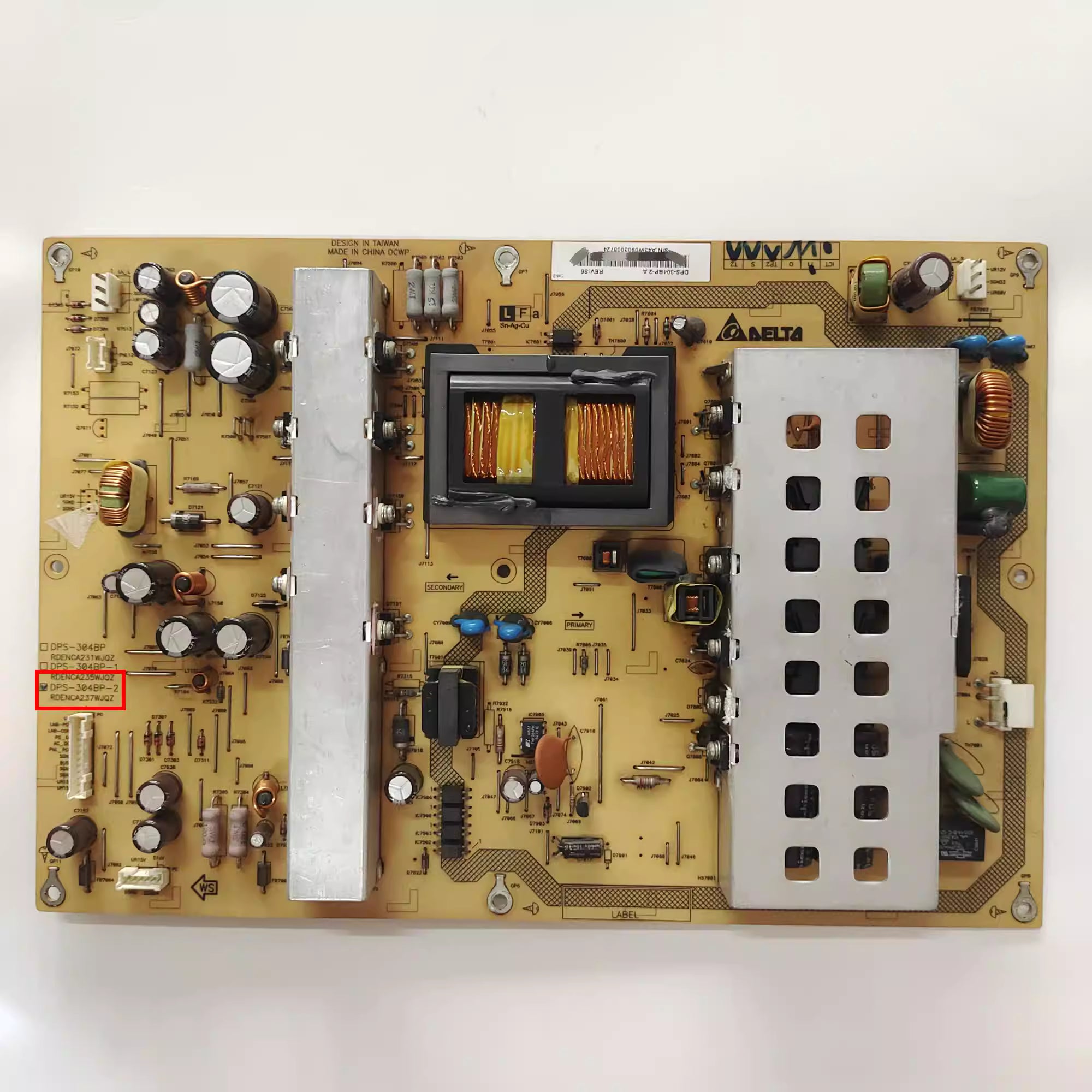 Original RDENCA237WJQZ Sharp DPS-304BP-2A Power Board