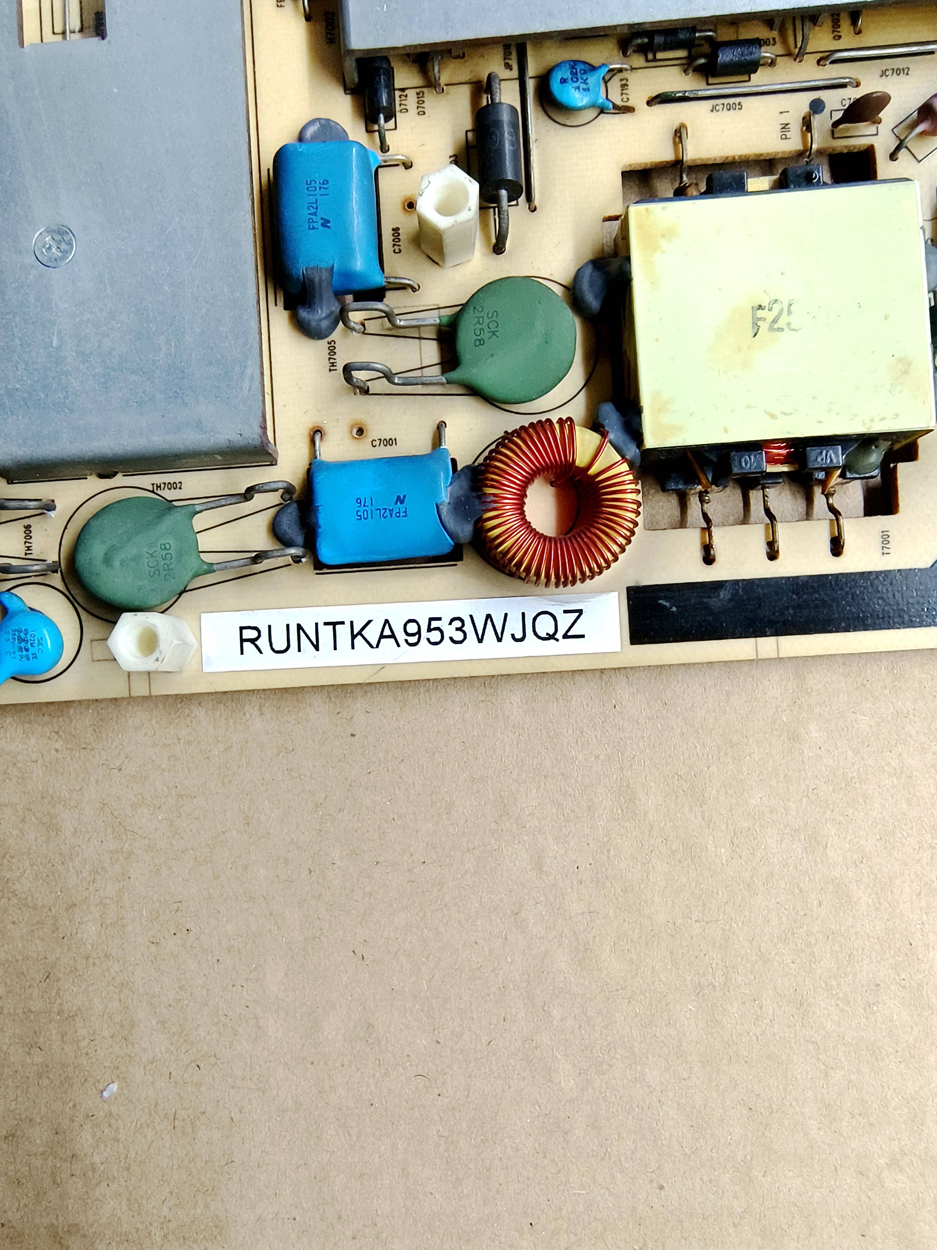 Original RUNTKA953WJQZ Sharp Power Board