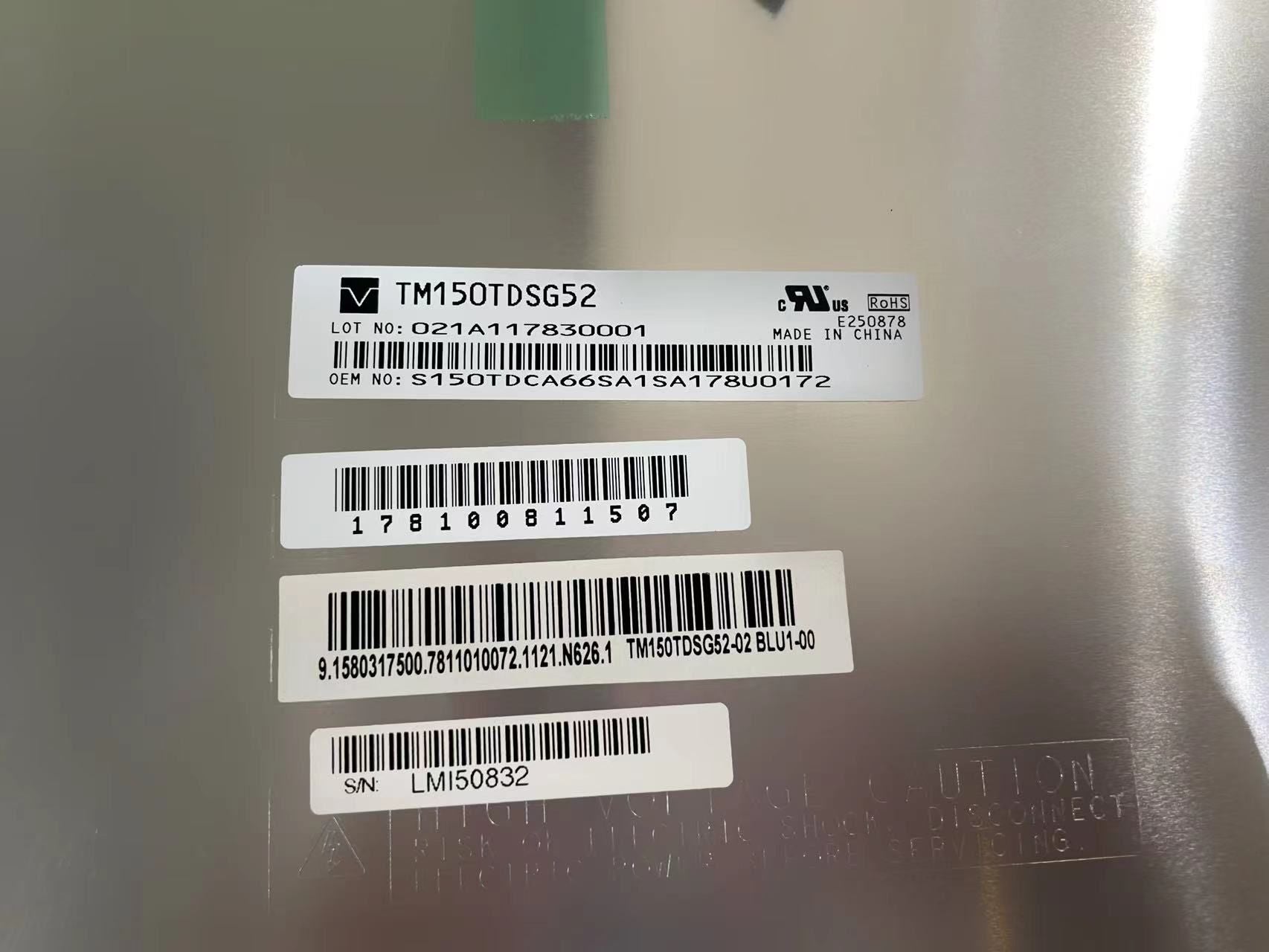 Original TM150TDSG52 TIANMA Screen 15" 1024*768 TM150TDSG52 Display