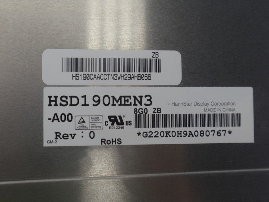Original HSD190MEN3-A00 Screen 19.0" 1280*1024 HSD190MEN3-A00 Display